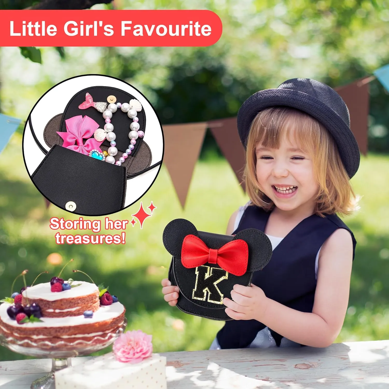 Toddler Purse Gifts for Girls, Little Girl Purse Kids Wallet Crossbody Bag Birthday Gifts for 3-8 Year Old Girl