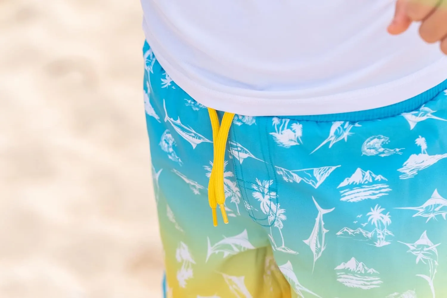 Tommy Bahama 2-Piece Swimsuit Set, Rash Guard & Swim Trunks 2-Pack Bundle Set for Boys and Toddlers
