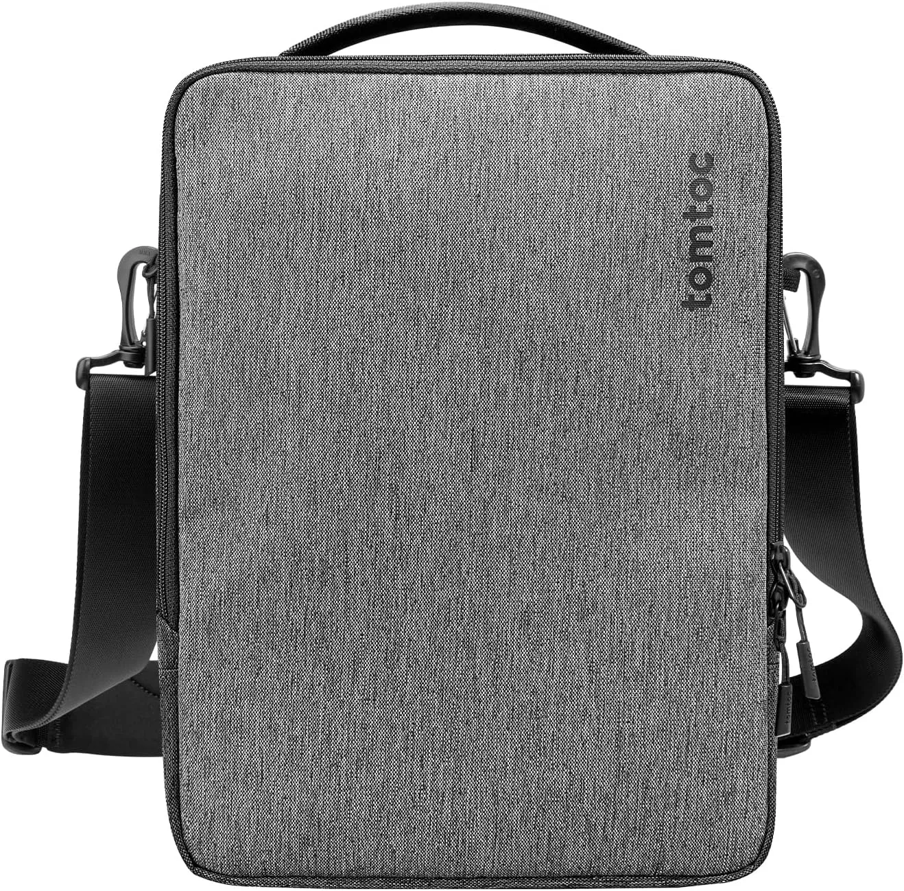 tomtoc 360 Protective Laptop Shoulder Bag for 13-14 Inch MacBook Air/Pro M4/M3/M2/M1, 13-inch iPad Pro M4/iPad Air, 13-13.8 Inch Surface Pro/Laptop, Copilot  PC, Cordura Ballistic Nylon