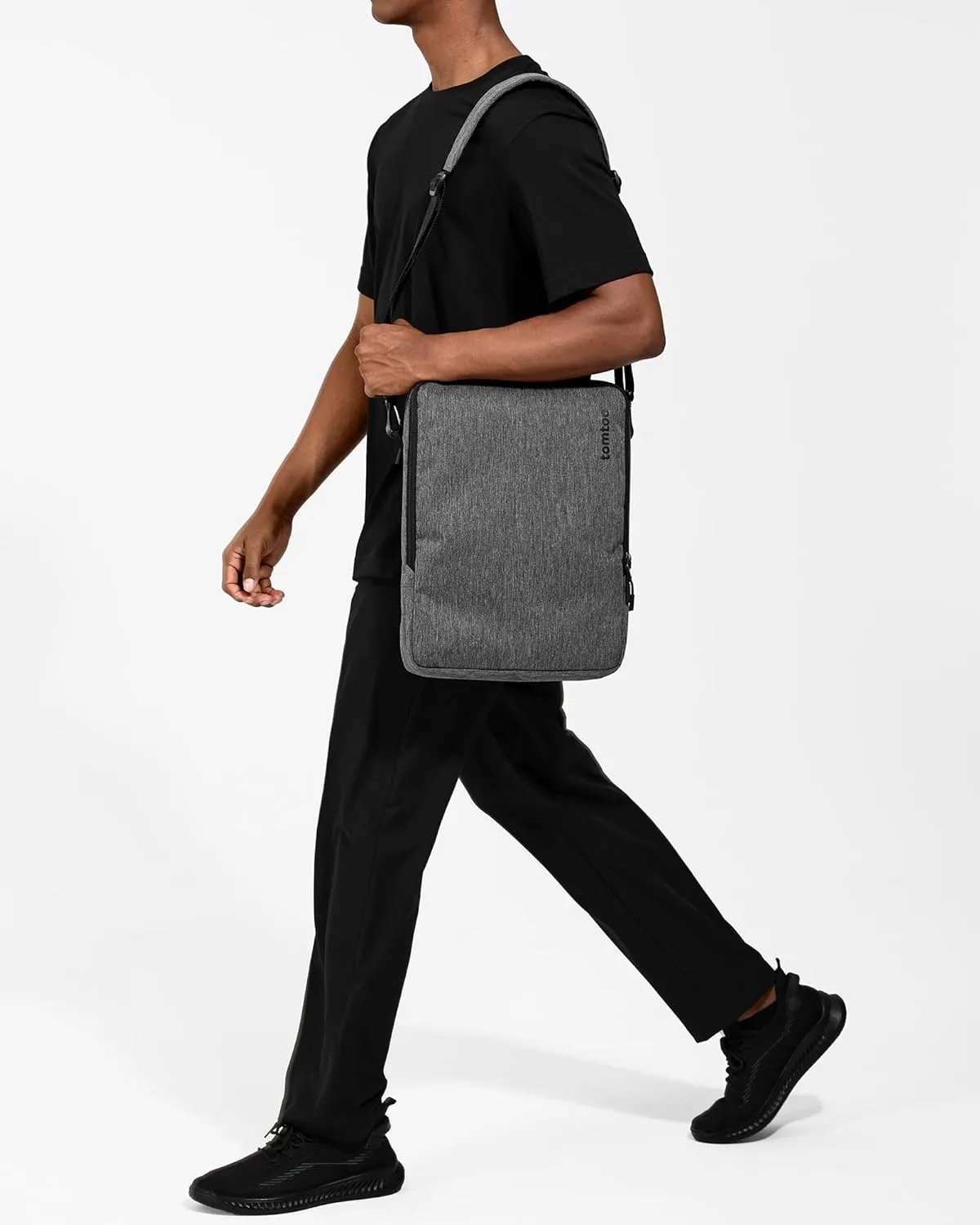 tomtoc 360 Protective Laptop Shoulder Bag for 13-14 Inch MacBook Air/Pro M4/M3/M2/M1, 13-inch iPad Pro M4/iPad Air, 13-13.8 Inch Surface Pro/Laptop, Copilot  PC, Cordura Ballistic Nylon
