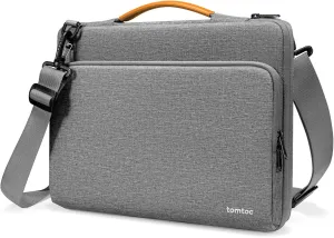 tomtoc 360 Protective Laptop Shoulder Bag for 13-inch 2025 MacBook Air M4/A3240, M3/A3113, M2/A2681, M1/A2337, MacBook Pro M2/A2686 M1/A2338, Water-Resistant Laptop Accessory Carrying Case Sleeve