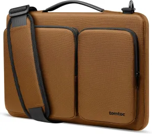 tomtoc 360 Protective Laptop Shoulder Bag for 13 Inch 2025 MacBook Air M4/A3240, M3/A3113, M2/A2681, M1/A2337, MacBook Pro M2/M1, 13-in Surface Pro 11th AI/10/9, Water-resistant Accessory Case