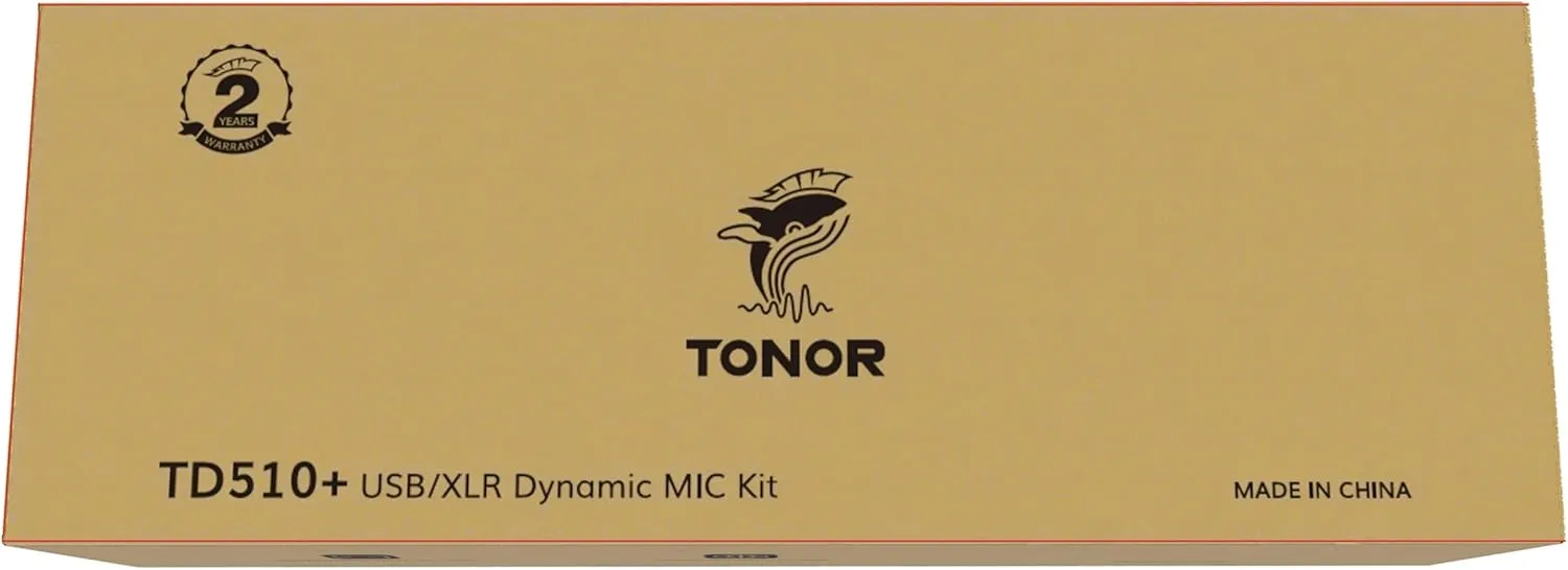 TONOR Dynamic Microphone, XLR/USB Microphone for Podcast, Recording, Streaming, Gaming, XLR Cardioid Studio Mic with Quick Mute, 3.5mm Headphone Jack, Volume Control, Mic with Boom Arm, White, TD510 