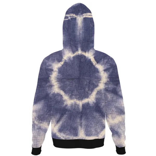 Top View Colorful Tie Dye Unisex Hoodie