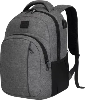 Travel Laptop Backpack,15.6 Inch Business Laptop backpack for Men Women with USB Charging Port,Water-Resistant Laptopack Weekender Daypack for Work College Computer