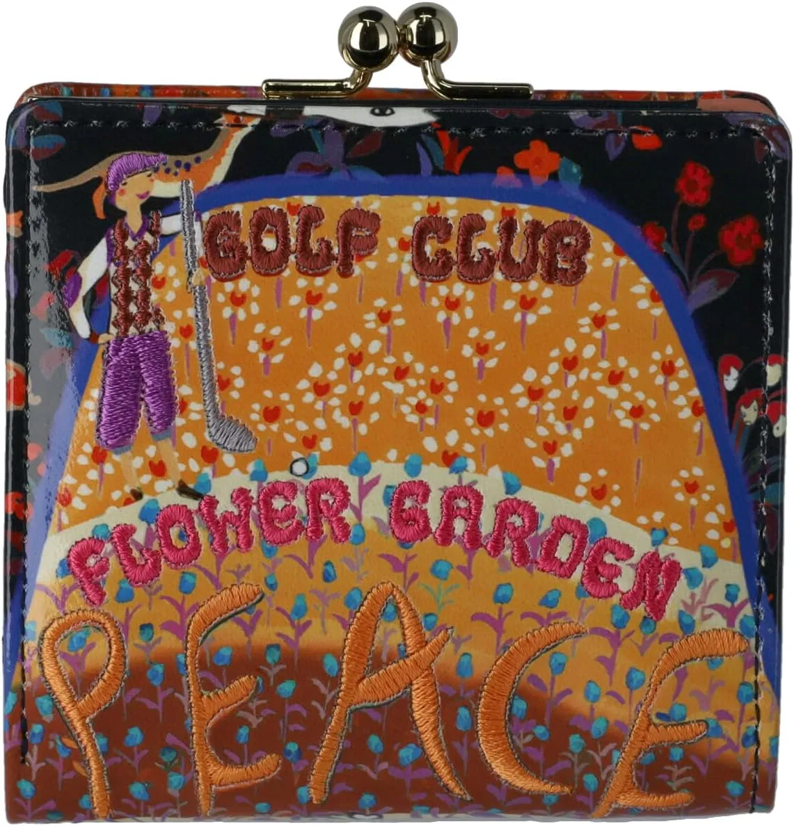 TSUMORI CHISATO Women's Mini Wallet with Golf Pattern