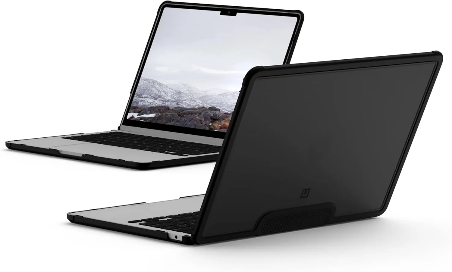 [U] by UAG Designed for MacBook Air 13" Case 2022-2025 M2/M3/M4 (A3240 A3113 A2681) - Translucent Durable Lightweight Impact Resistant Laptop Protective Cover, Lucent Black