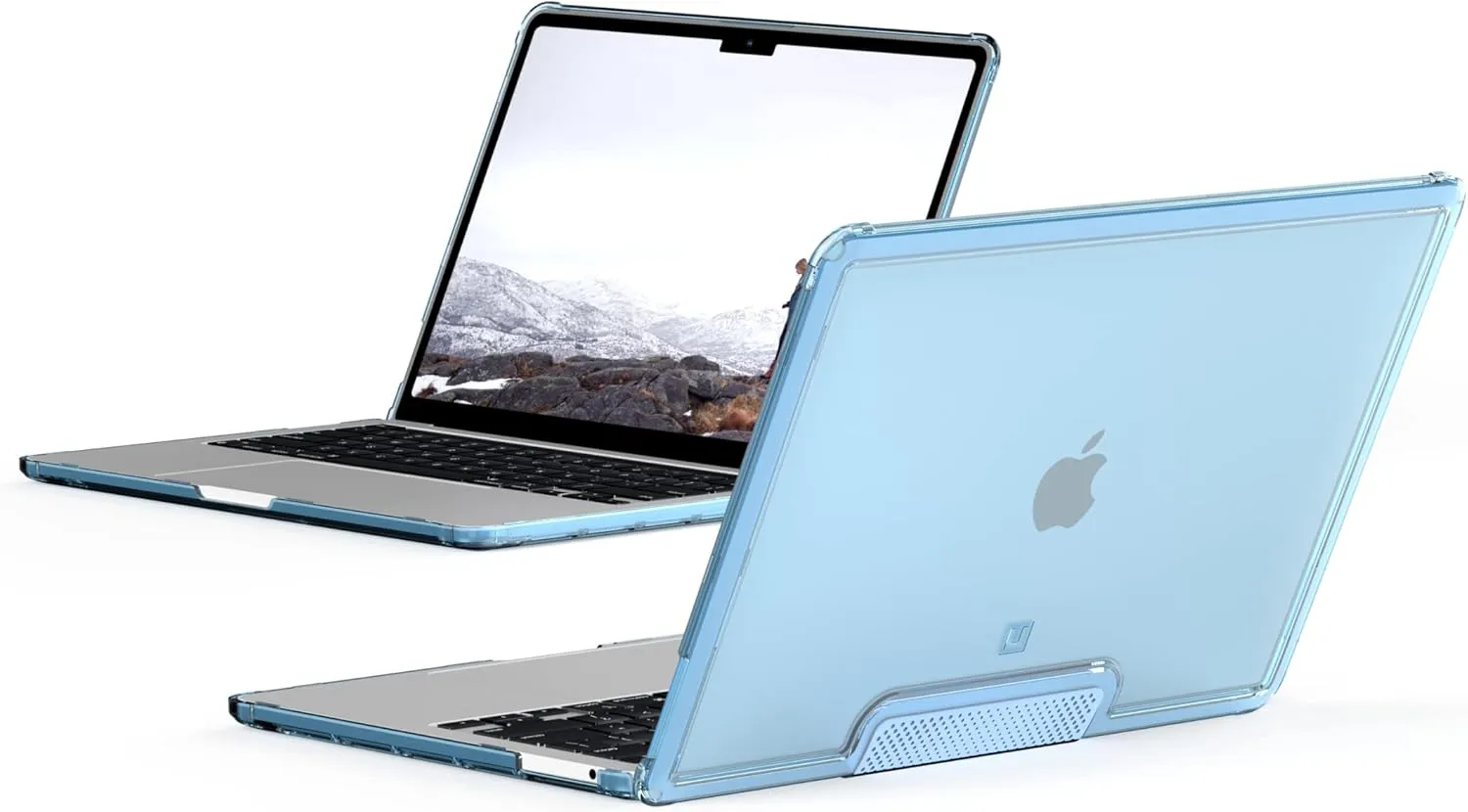 [U] by UAG Designed for MacBook Pro 13" Case 2020-2021 M1, 2022 M2 (A2289, A2251, A2338) Lucent Cerulean, Translucent Durable Lightweight Impact Resistant Laptop Protective Cover by URBAN ARMOR GEAR