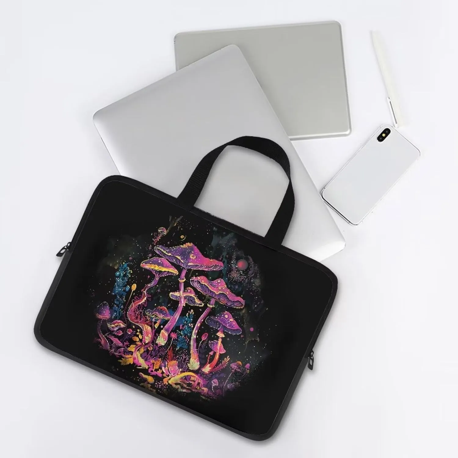 Uasibuni Cute Laptop Bag 14 Inch Waterproof Lightweight Messenger Bag Briefcase Large Laptop Tote Bag