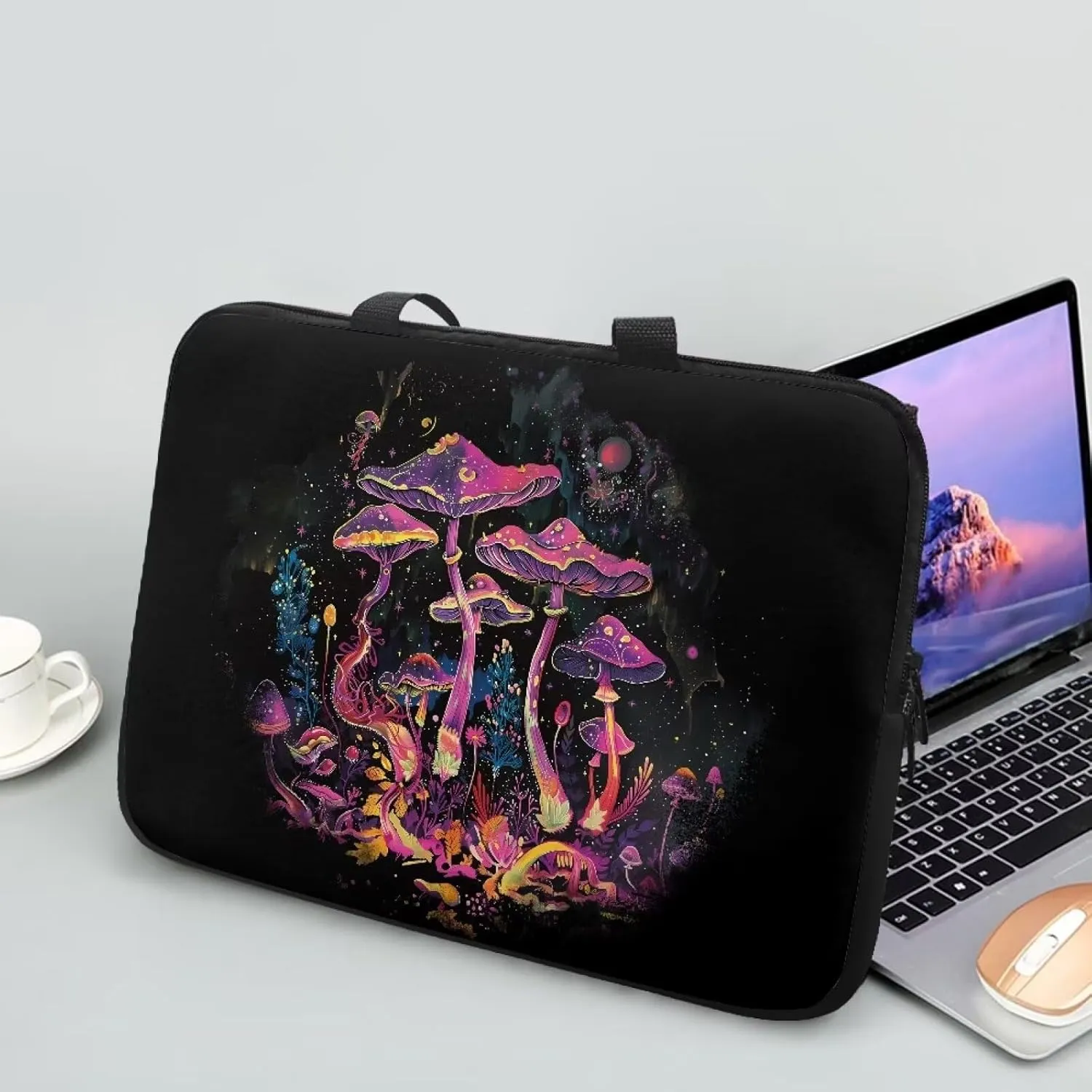 Uasibuni Cute Laptop Bag 14 Inch Waterproof Lightweight Messenger Bag Briefcase Large Laptop Tote Bag