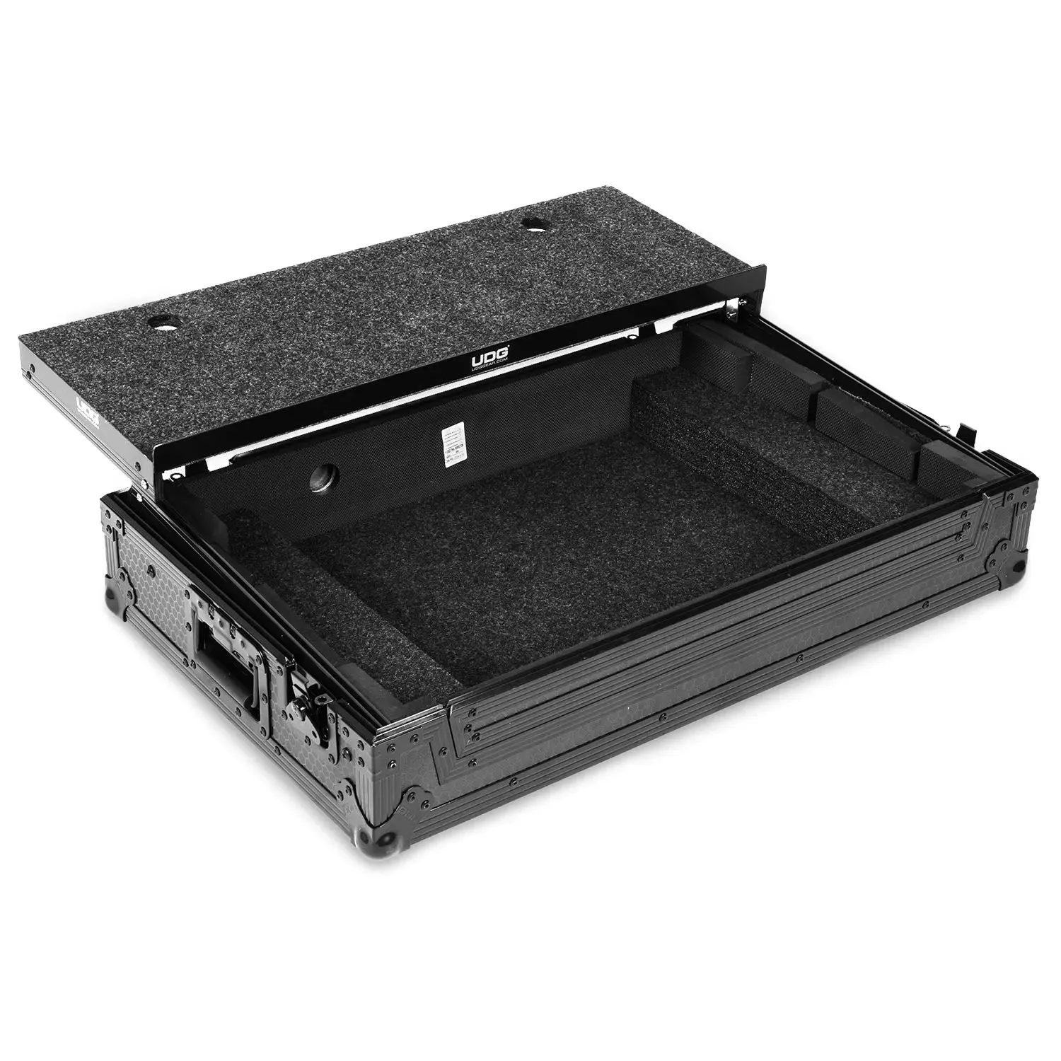 UDG Ultimate Flight Case Pioneer DJ DDJ-REV5 Black Plus (Laptop Shelf)