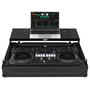 UDG Ultimate Flight Case Pioneer DJ DDJ-REV5 Black Plus (Laptop Shelf)