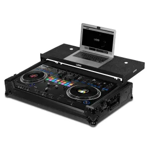 UDG Ultimate Flight Case Pioneer DJ DDJ-REV7 Black Plus (Laptop Shelf   Wheels)