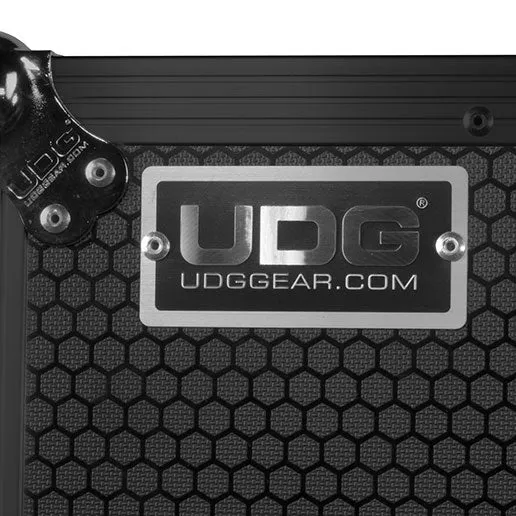 UDG Ultimate Flight Case Rane Performer/ Four Black Plus (Laptop Shelf   Wheels)