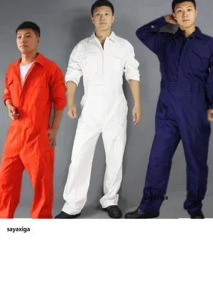 Unisex Cotton Work Jumpsuit Coverall, Auto Repair, Mechanic Uniform, Big Size Romper, Men/Women Overall Costume