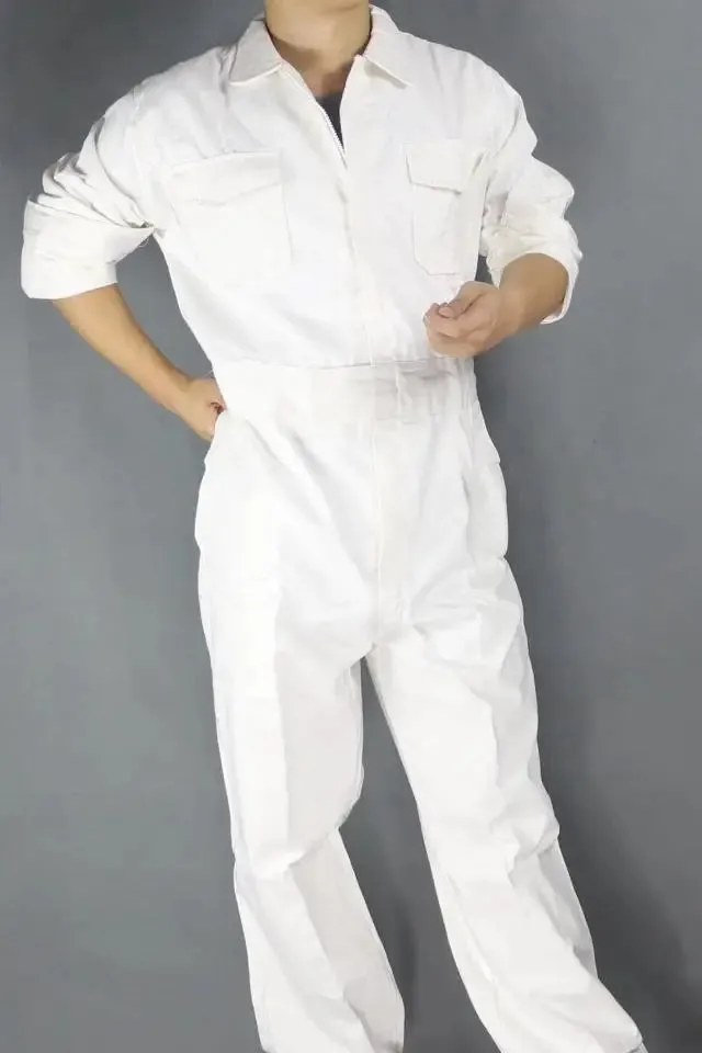 Unisex Cotton Work Jumpsuit Coverall, Auto Repair, Mechanic Uniform, Big Size Romper, Men/Women Overall Costume