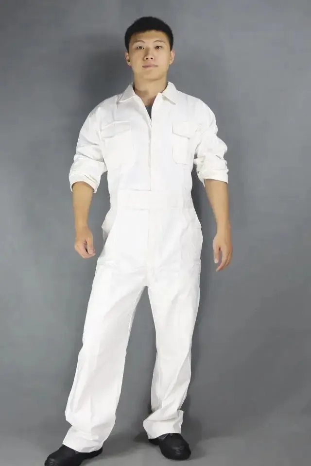 Unisex Cotton Work Jumpsuit Coverall, Auto Repair, Mechanic Uniform, Big Size Romper, Men/Women Overall Costume