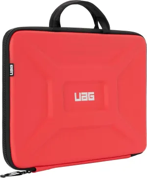 URBAN ARMOR GEAR UAG Large Sleeve with Carrying Handle for 15-16" Laptops [Magma] Rugged Tactile Grip Weatherproof Protective Slim Secure Laptop/Tablet Sleeve, Compatible with MacBook Pro 16" A2485