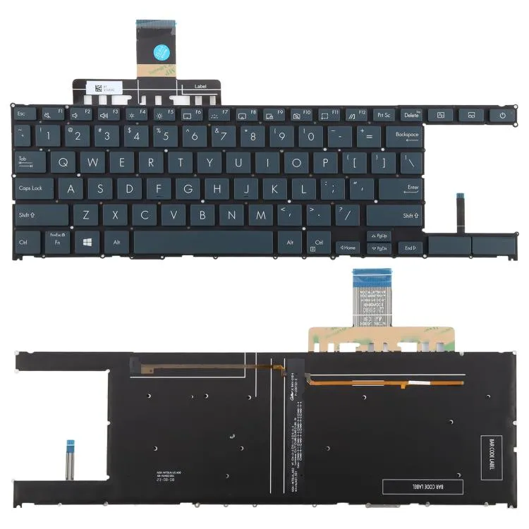 US Version Backlit Laptop Keyboard Directional Key Rectangle for Asus Zenbook Duo 14 UX482 UX482E UX4100E UX482J, UX482