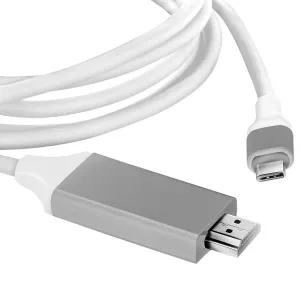 USB-C HDMI 4k HDMI Cable Compatible with Philips Georg Jensen TAJS30/00 for Home Office Extended Display Full 2160p@30Hz, 6Ft/1.8M Cable Thunderbolt 3/4