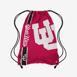 Utah Utes Big Logo Drawstring Backpack
