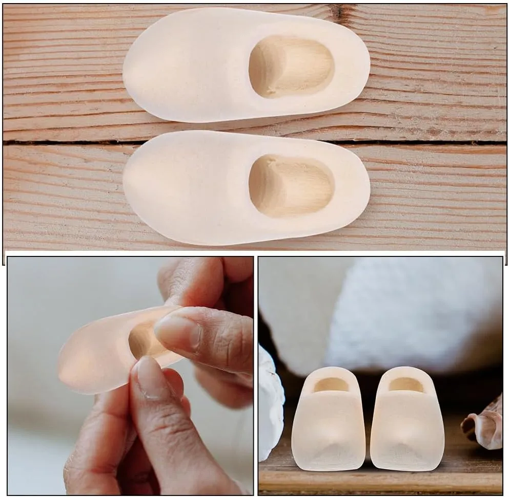 Vaguelly 3pairs Miniature Dutch Wooden Shoes Unfinished Wood Dollhouse Accessories Decorative Crafting Supplies for DIY Doll House Projects