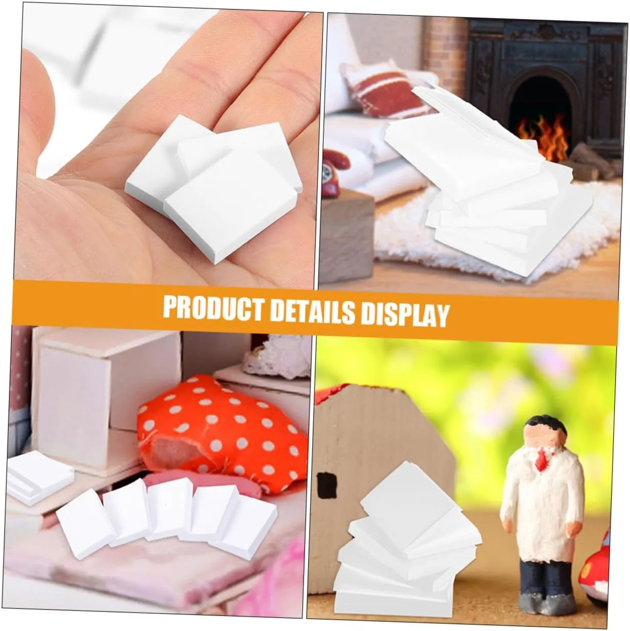 VANZACK 5sets Dollhouse Mini Books Mini Books for Doll House Accessories 60pcs*5
