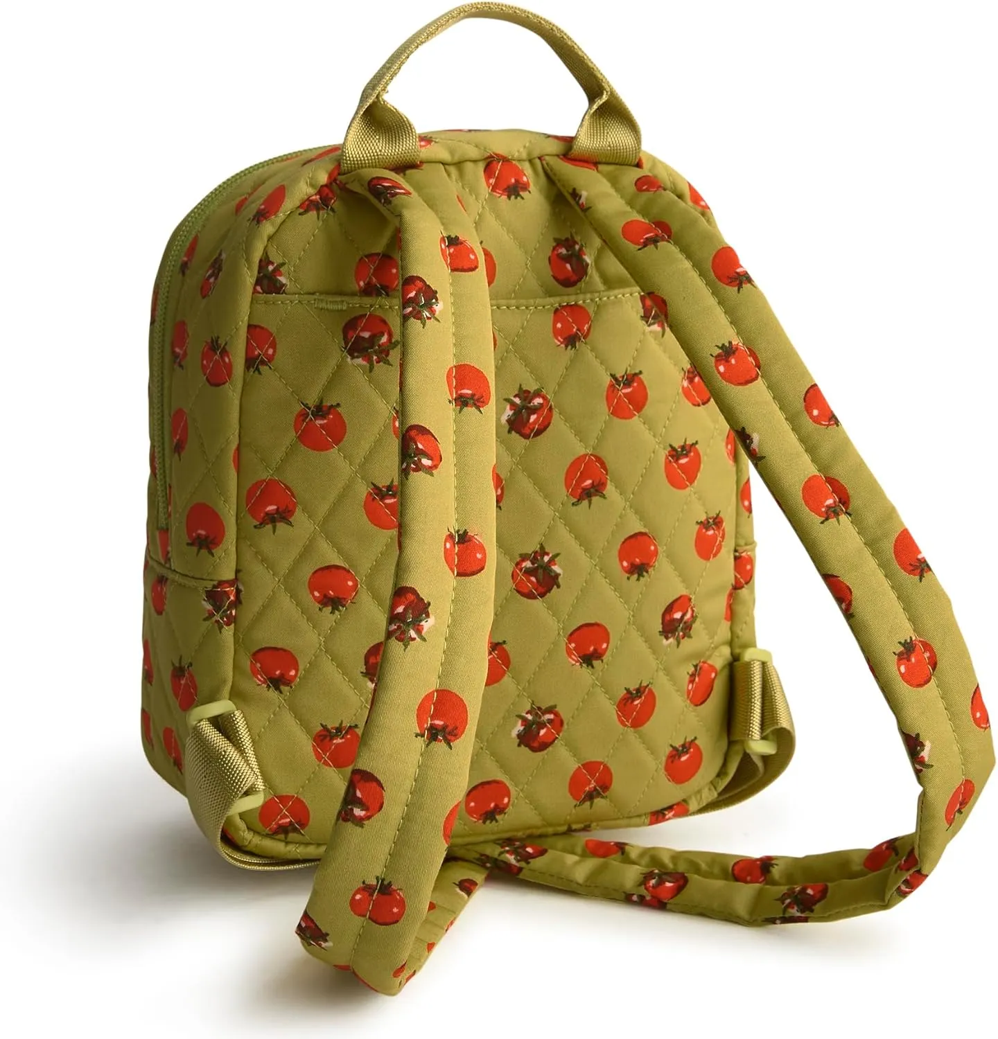 Vera Bradley Premium Cotton Mini Banbury Backpack, Tiny Tomatoes Palm