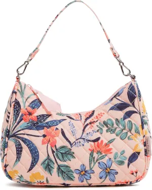 Vera Bradley Women's Cotton Frannie Mini Crescent Crossbody Purse