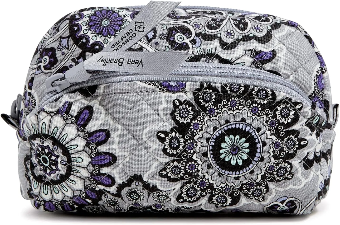 Vera Bradley Women's Cotton Mini Cosmetic Makeup Organizer Bag