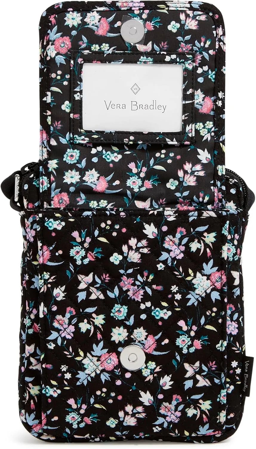 Vera Bradley Women's Cotton Mini Hipster Crossbody Purse with RFID Protection