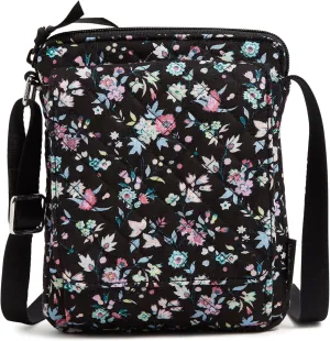 Vera Bradley Women's Cotton Mini Hipster Crossbody Purse with RFID Protection