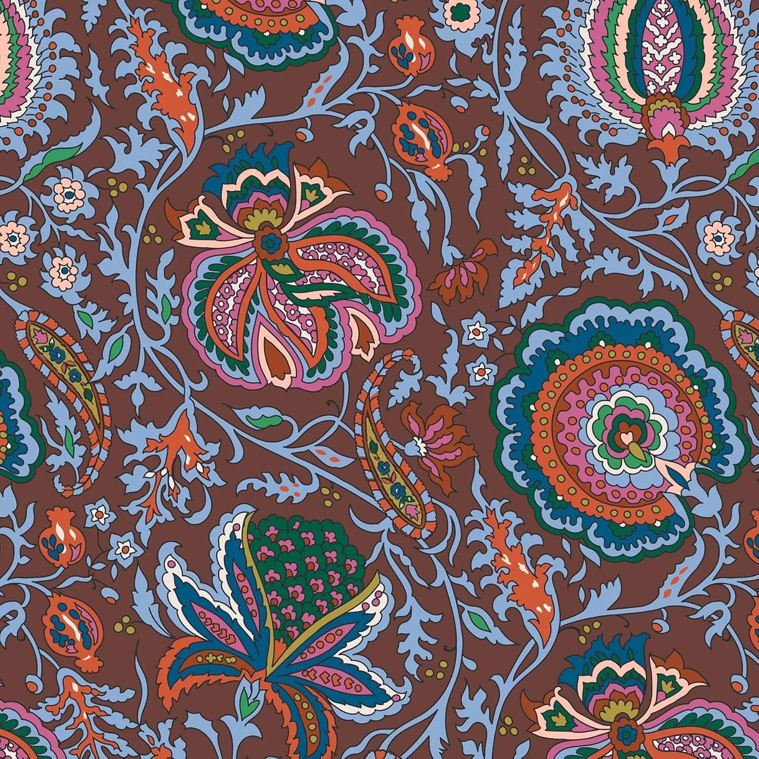 Vera Bradley Women's Premium Cotton Mini Banbury Backpack, Marrakesh Cinnamon, One Size