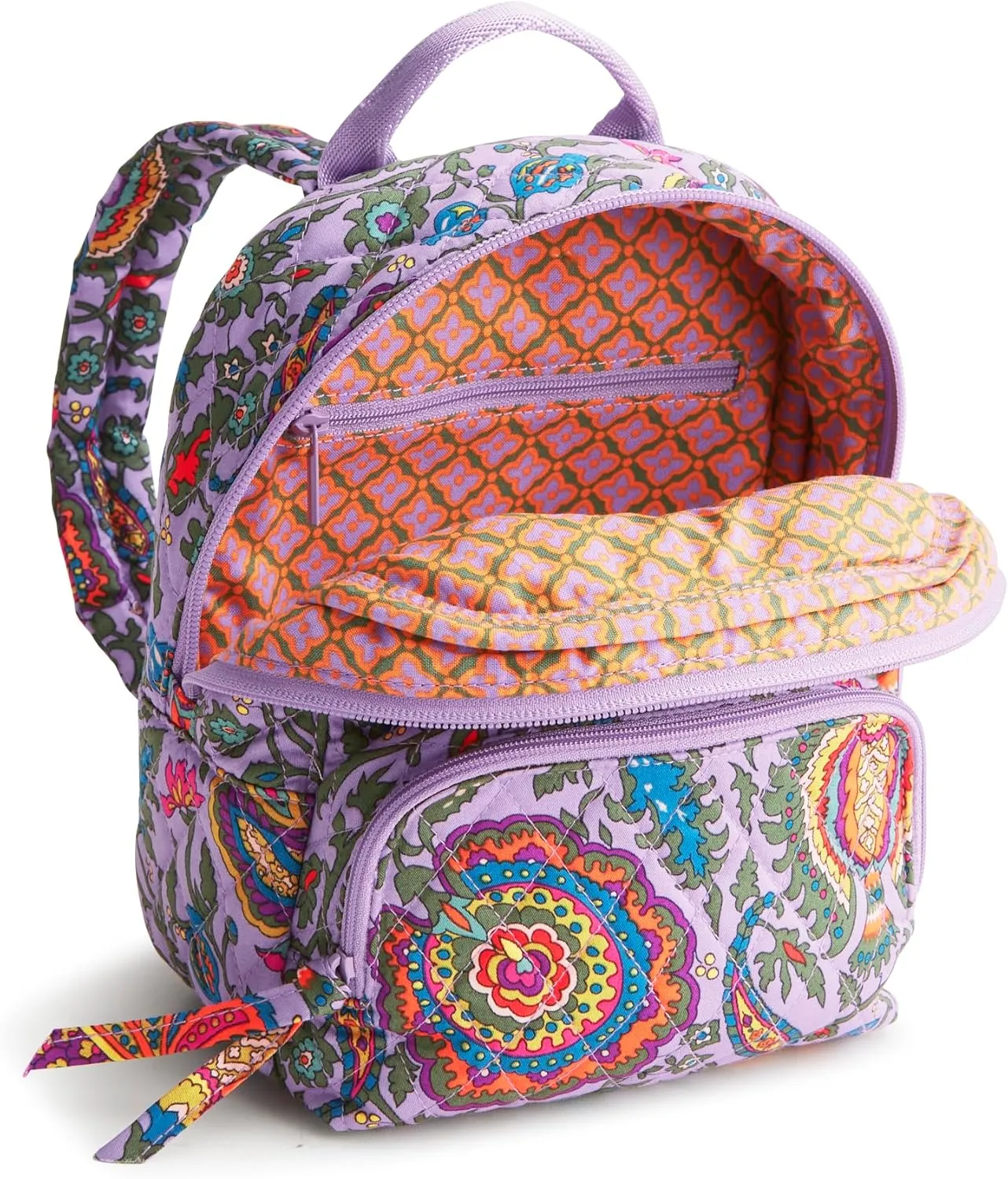 Vera Bradley Women's Premium Cotton Mini Banbury Backpack, Marrakesh, One Size