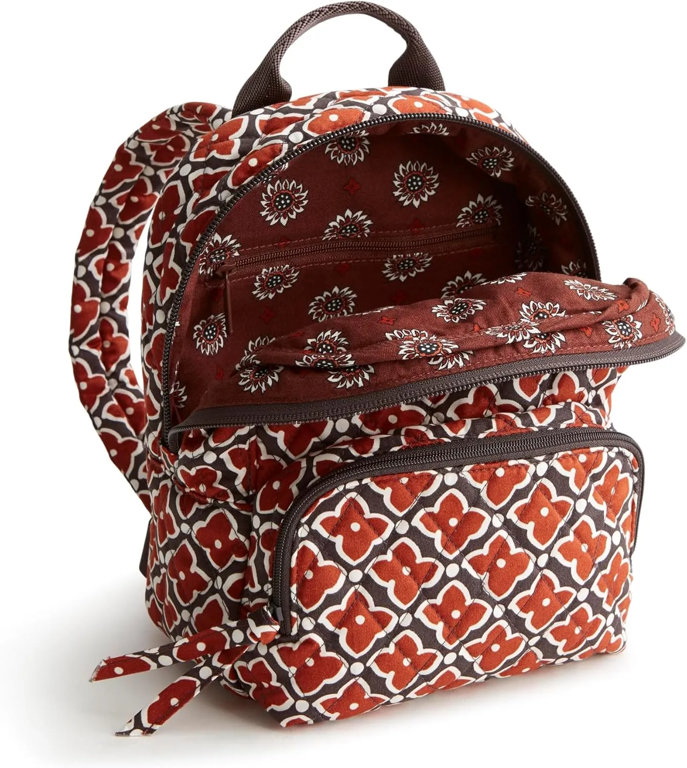 Vera Bradley Women's Premium Cotton Mini Banbury Backpack, Moorish, One Size
