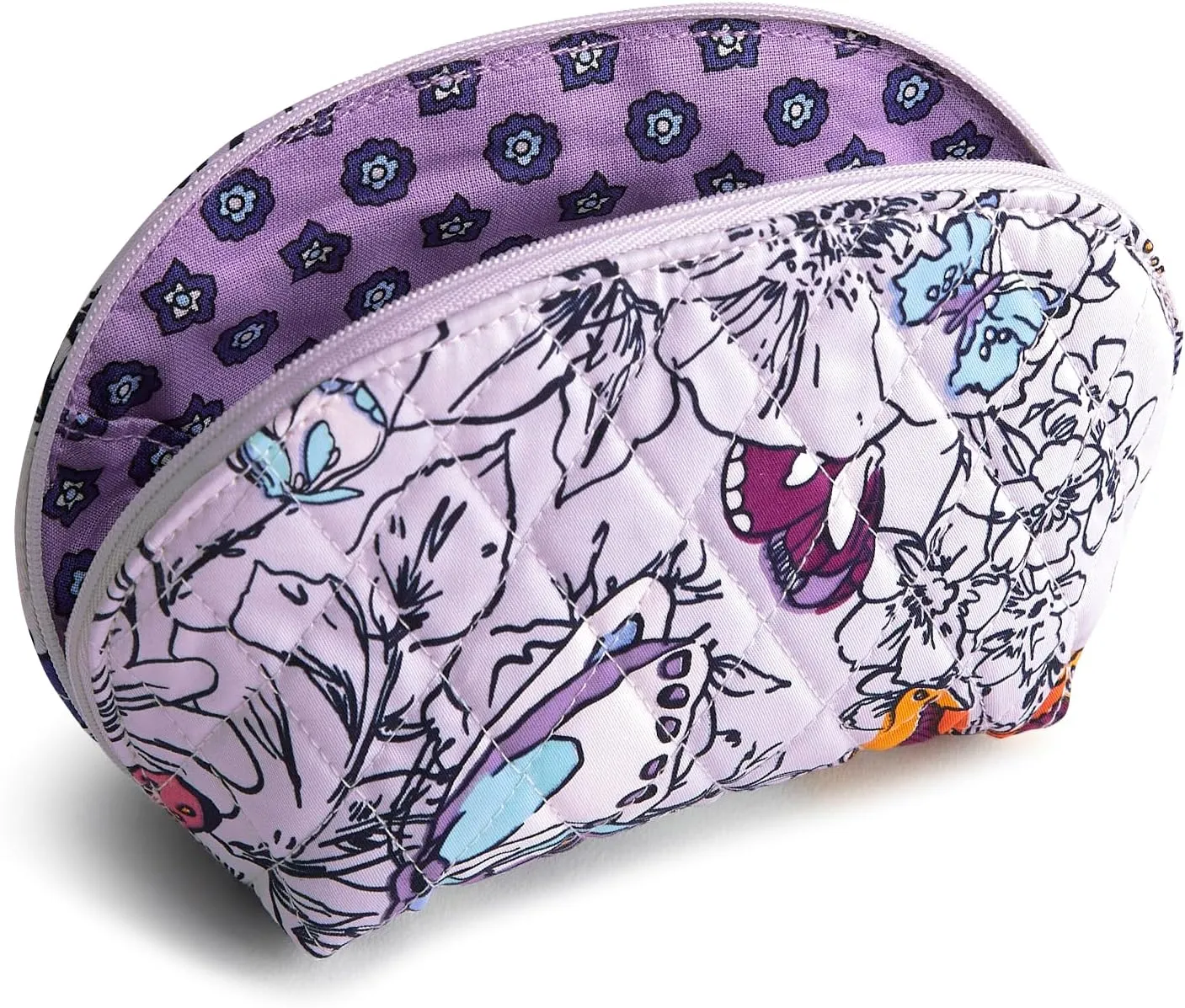 Vera Bradley Women's Premium Cotton Mini Dome Cosmetic