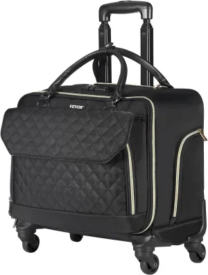 VEVOR Rolling laptop bag,Wheeled Briefcase, Roller Computer Tote Bag, Laptop Case for Work Travel Business Office, Women Men