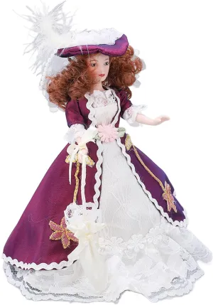 VGEBY Dollhouse Porcelain People 1/12 Scale Porcelain People, Miniature Woman Ceramic Doll for TRX4M 1/18 RC Crawler Dcor