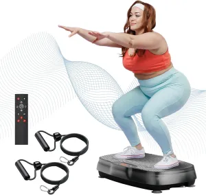 Vibration Plate Exercise Machine: TISSCARE Vibrating Plates for Weight Loss and Lymphatic Drainage, Whole Body Workout Sculpting Platform for Home Fitness Fat Burner for Women Men