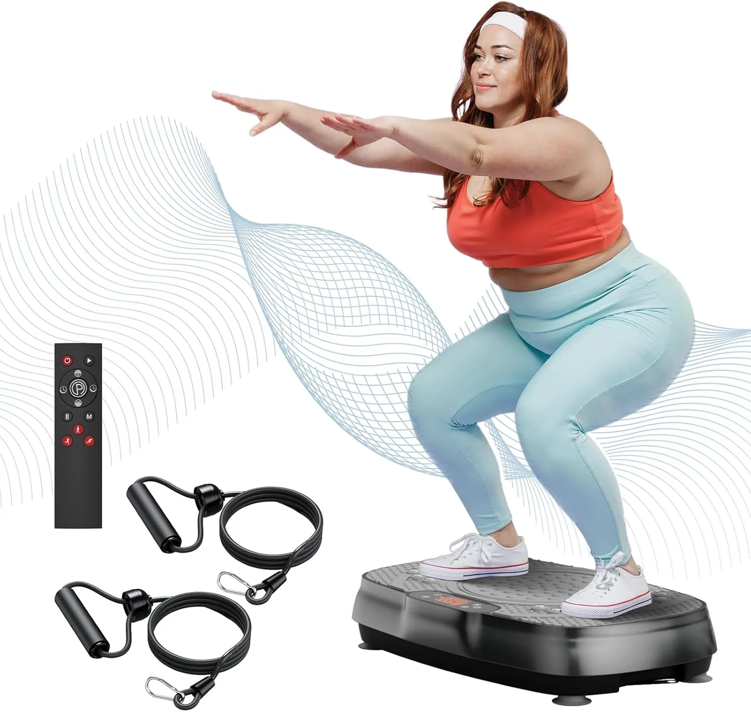 Vibration Plate Exercise Machine: TISSCARE Vibrating Plates for Weight Loss and Lymphatic Drainage, Whole Body Workout Sculpting Platform for Home Fitness Fat Burner for Women Men
