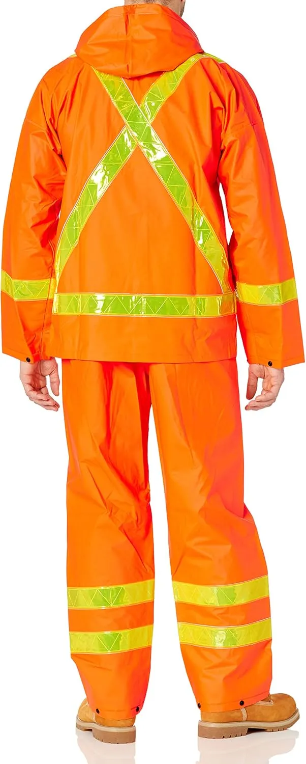 Viking Handyman Fire Retardant Suit - High Visibility Safety Jackets with Detachable Hood and Bib Overalls for Men