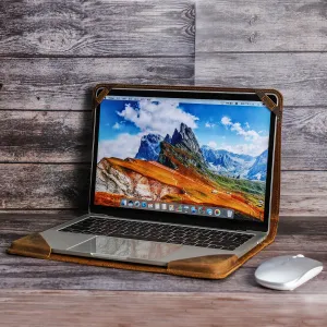 Vintage Leather Laptop Sleeve for MacBook Pro 14"