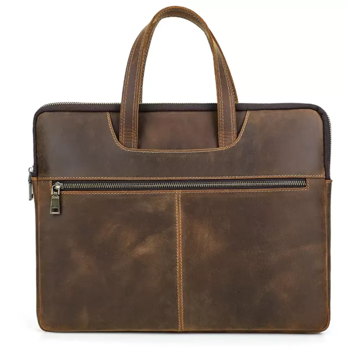 Vintage Leather Laptop Sleeve for MacBook Pro 14"
