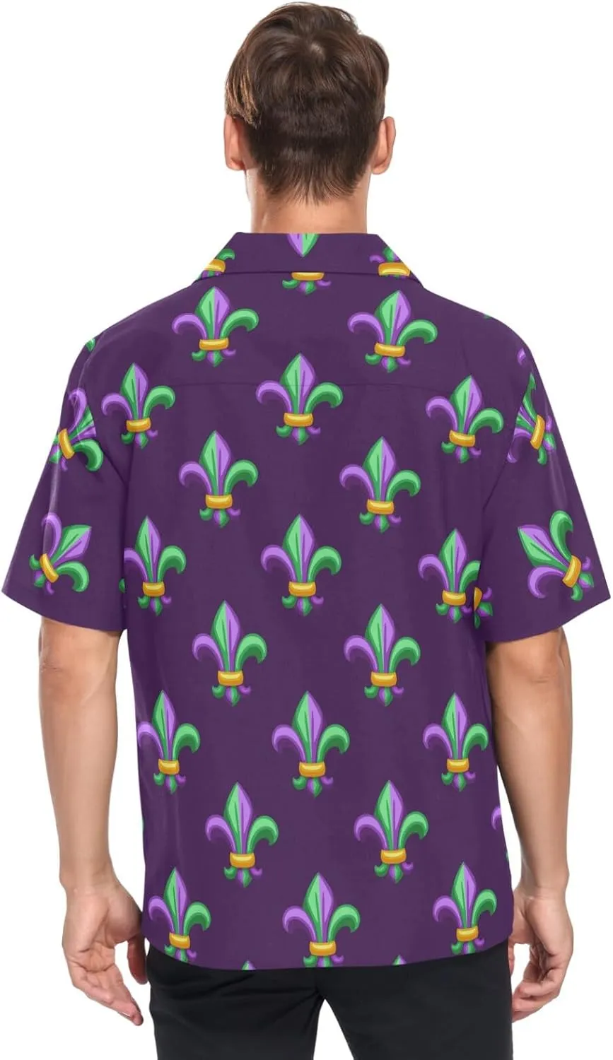 visesunny Fashion Hawaiian Shirts for Men Short Sleeve Aloha Beach Shirt Floral Summer Casual Button Down Shirts S-3XL