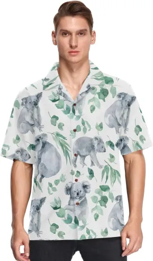 visesunny Fashion Hawaiian Shirts for Men Short Sleeve Aloha Beach Shirt Floral Summer Casual Button Down Shirts S-3XL