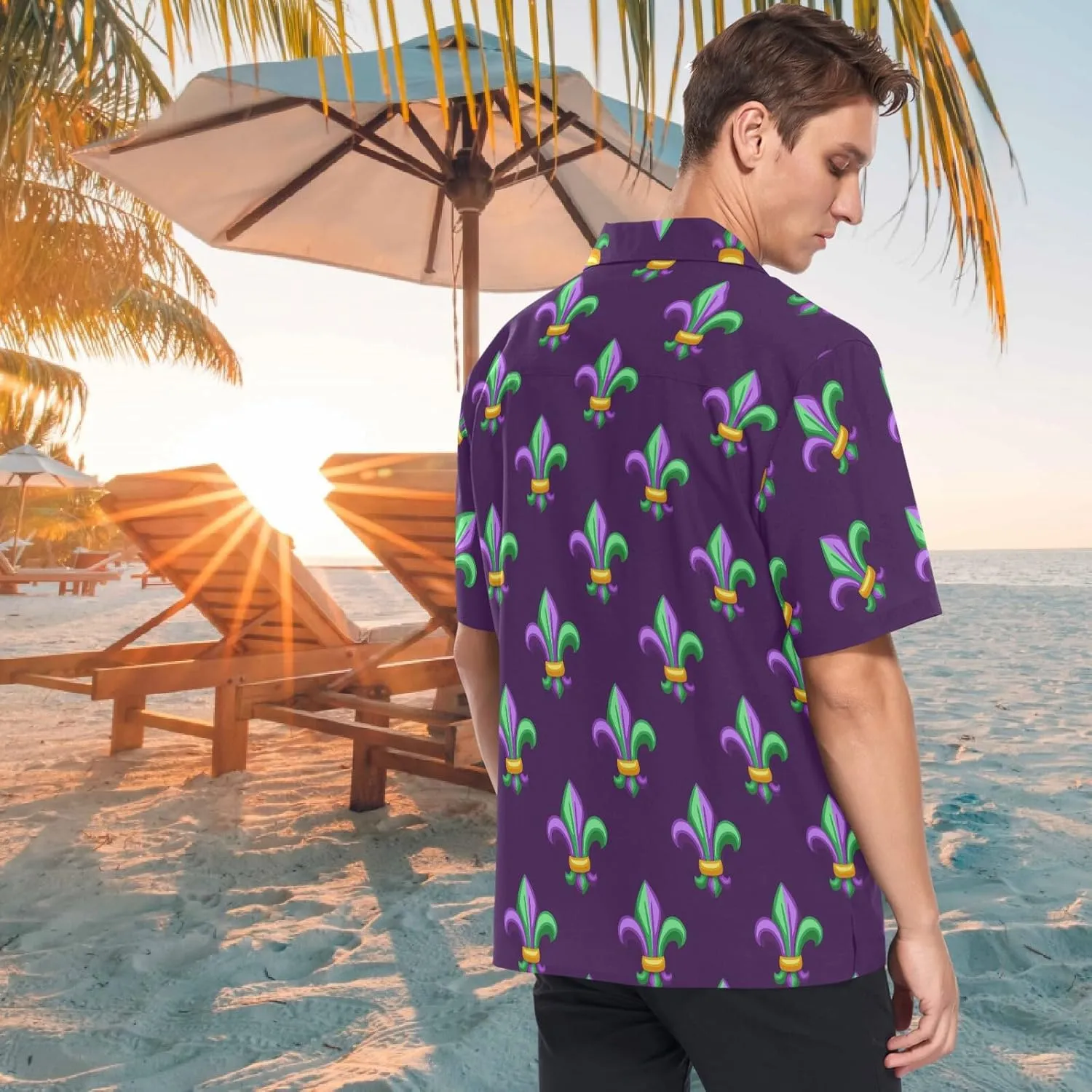 visesunny Fashion Hawaiian Shirts for Men Short Sleeve Aloha Beach Shirt Floral Summer Casual Button Down Shirts S-3XL