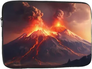 Volcanic Eruptions Pattern Shockproof Portable Laptop 13 inch Sleeve Bag for Men and Women - Ideal for Business Travel, School, and Daily Use