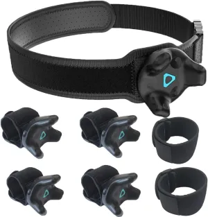 VR Tracker Belt for HTC Vive System Tracker Puck - Adjustable Belt Strap for Waist and Full-Body Tracking in Virtual Reality（1х Waist Strap   4х Wrist Strap 2х Extension Belt）(Tracker NOT Include)