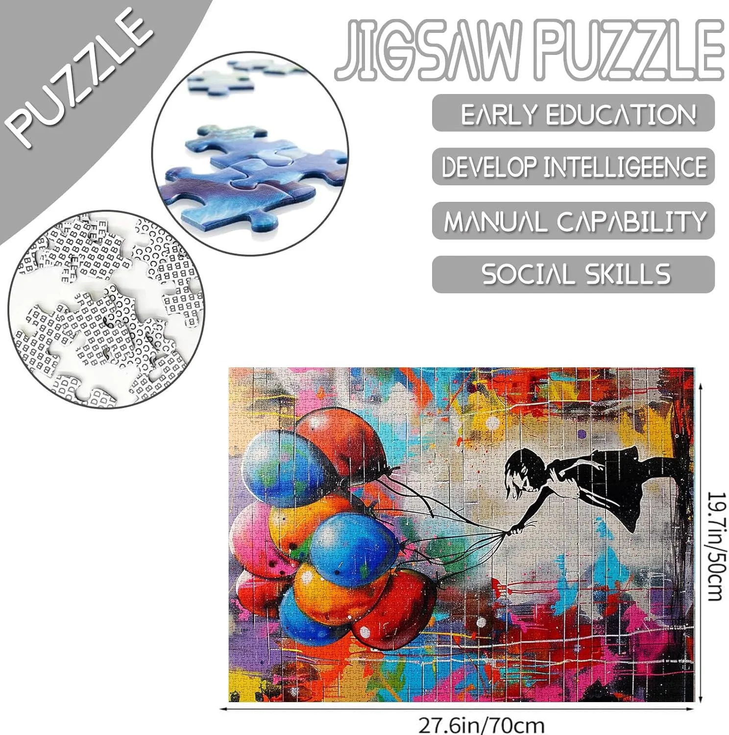 Wall Graffiti Colorful Balloon Jigsaw Puzzles