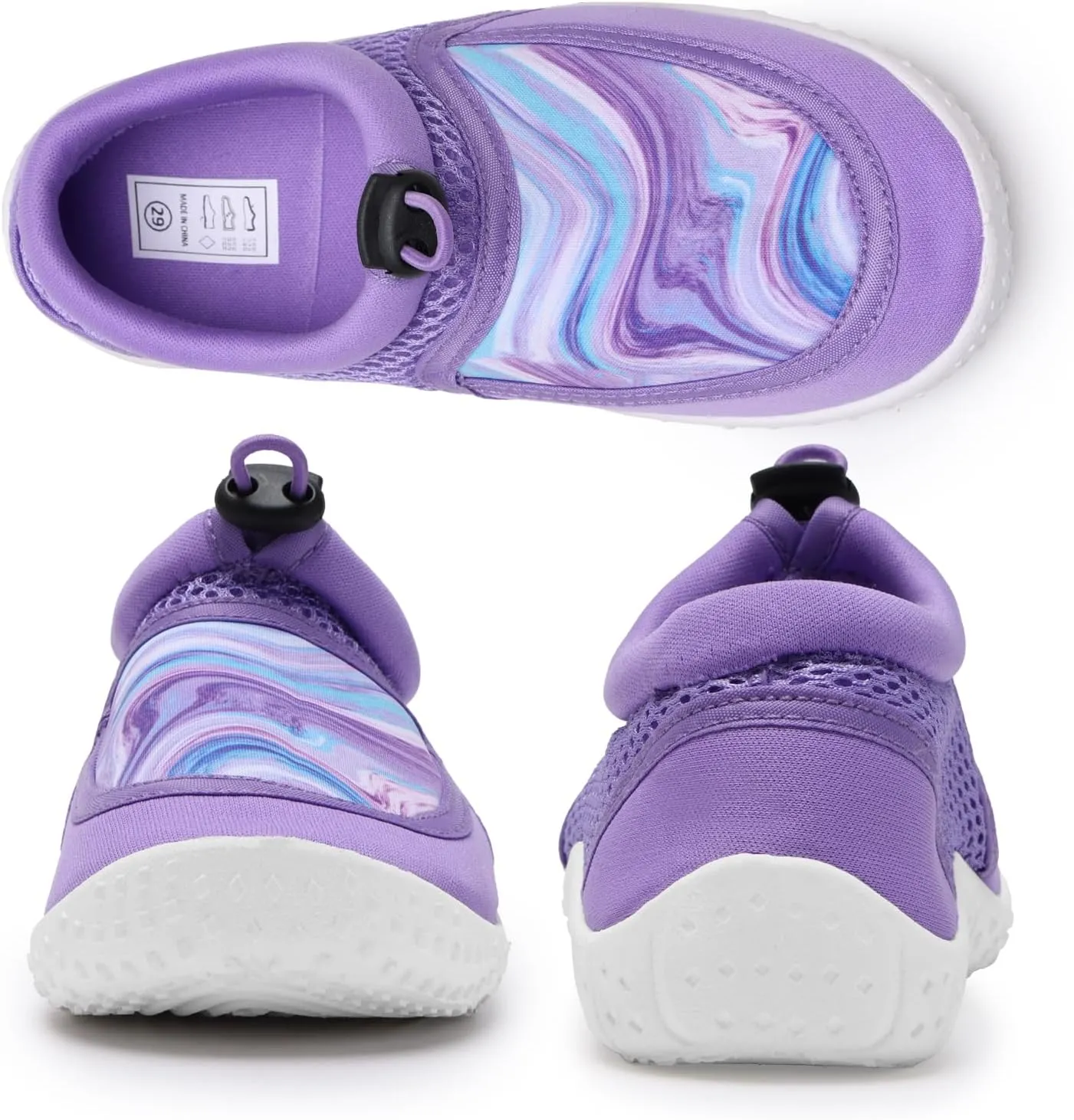 WateLves Kids Water Shoes for Boys and Girls Quick Dry Barefoot Aqua Socks Beach Swim Pool Shoes Toddler Little Kid to Big Kid